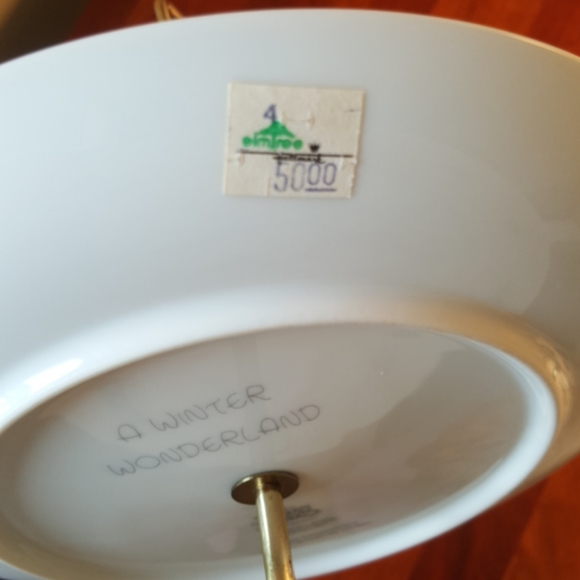 PRECIOUS MOMENTS ♡ Vintage Two Tier "A Winter Wonderland" Cookie Serving Plates - Picture 13 of 14